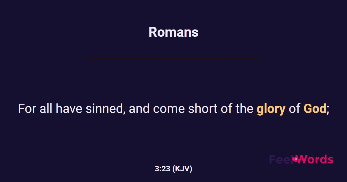 Romans 3:23