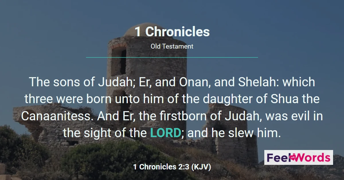 1 Chronicles Chapters - KJV Bible