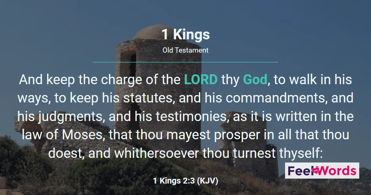 1 Kings Chapters - KJV Bible