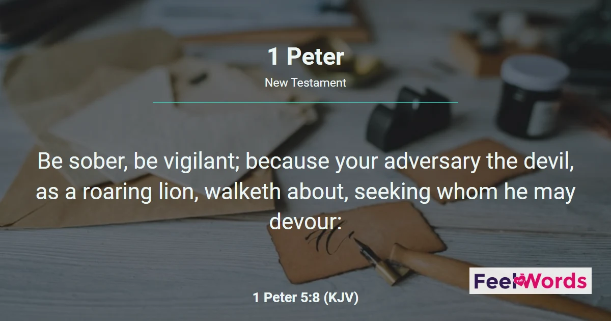 1 Peter Chapters - KJV Bible