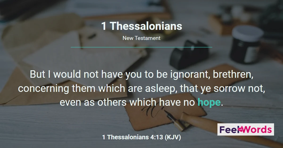 1 Thessalonians Chapters - KJV Bible