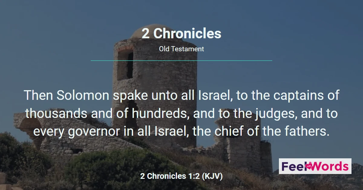 2 Chronicles Chapters - KJV Bible