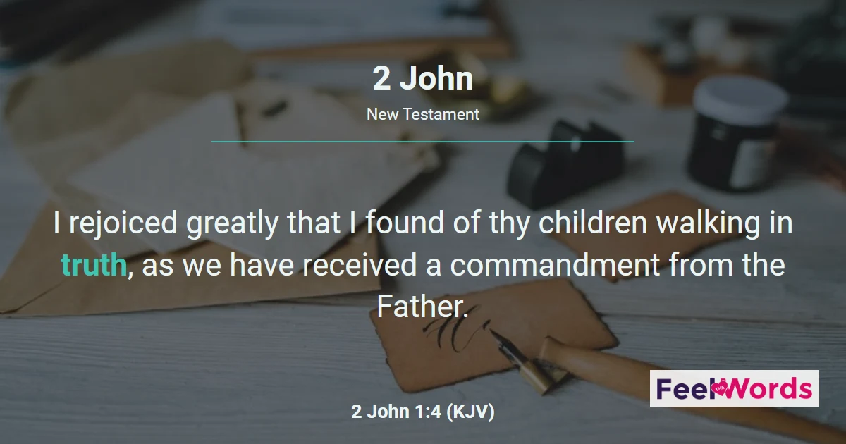 2 John Chapters - KJV Bible