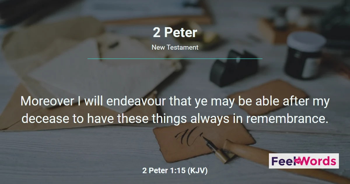 2 Peter Chapters - KJV Bible