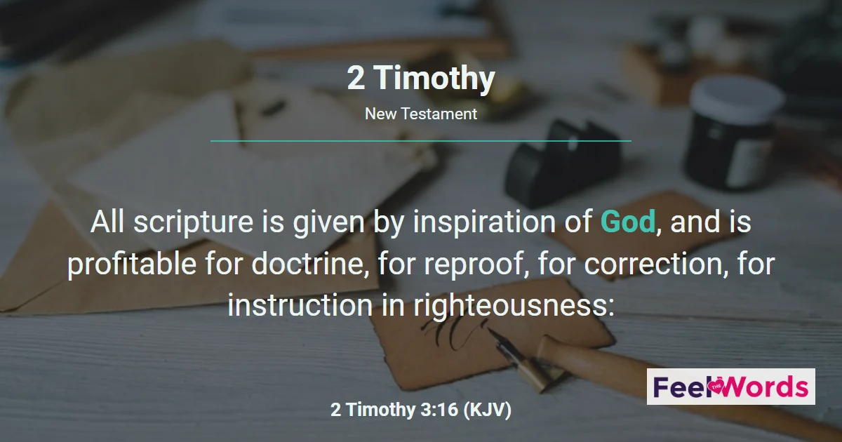 2 Timothy Chapters - KJV Bible