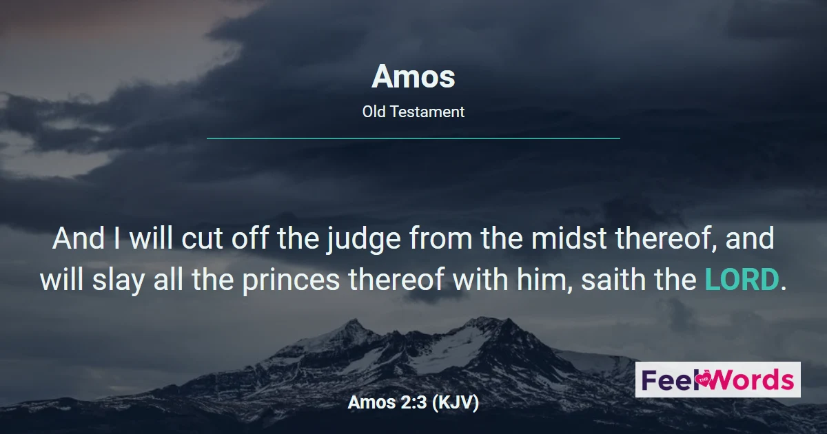 Amos Chapters - KJV Bible