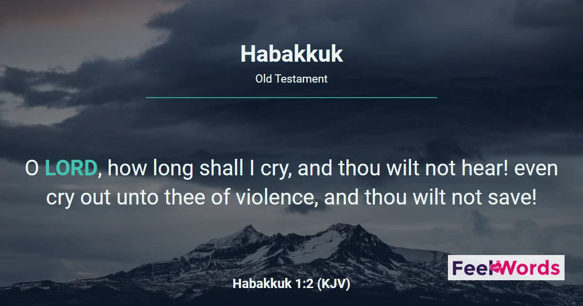 Habakkuk Chapters - KJV Bible