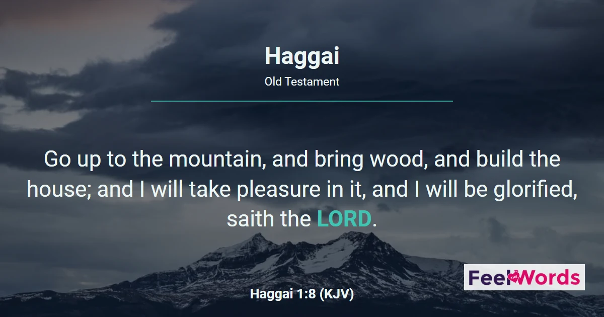 Haggai Chapters - KJV Bible