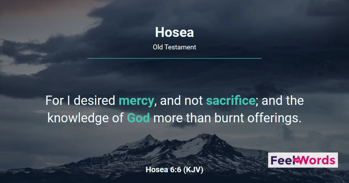 Hosea Chapters - KJV Bible