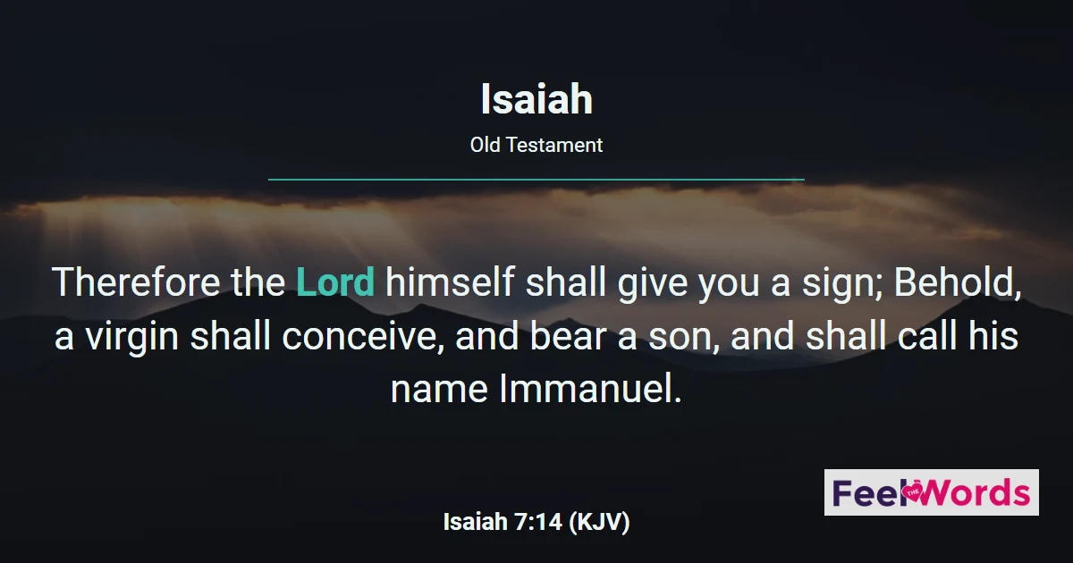Isaiah Chapters - KJV Bible