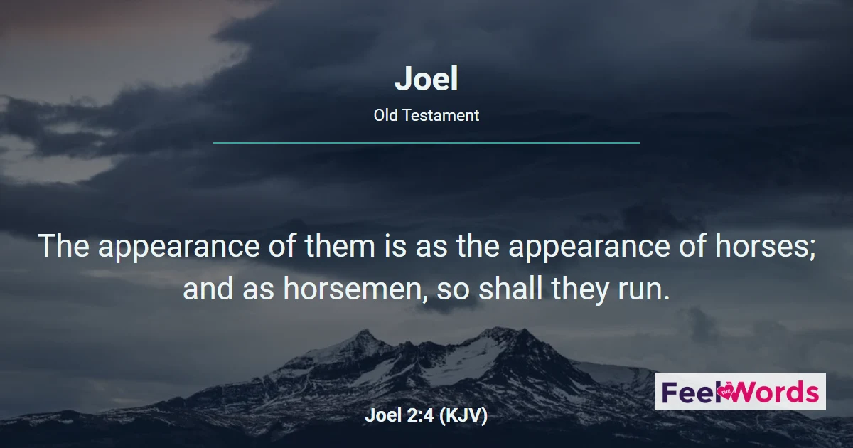 Joel Chapters - KJV Bible