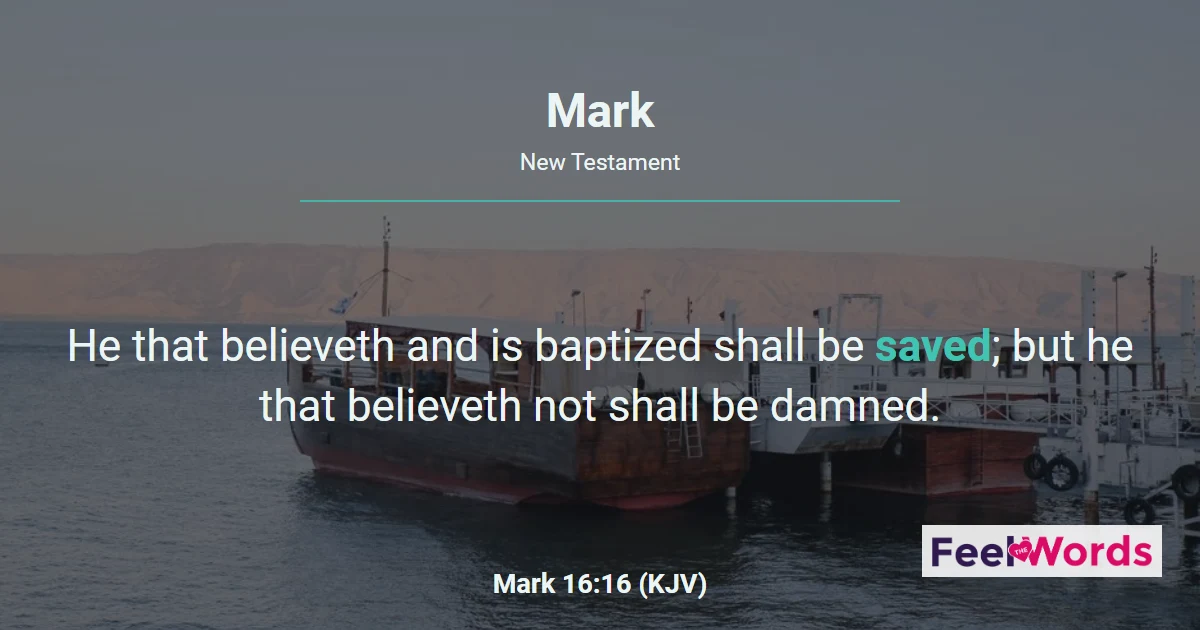 Mark Chapters - KJV Bible