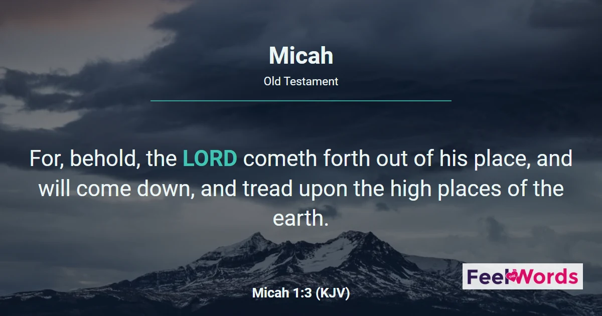 Micah Chapters - KJV Bible