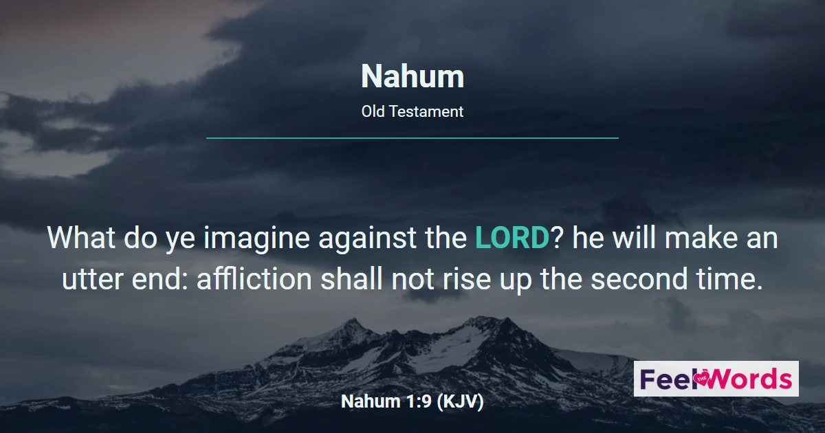 Nahum Chapters - KJV Bible