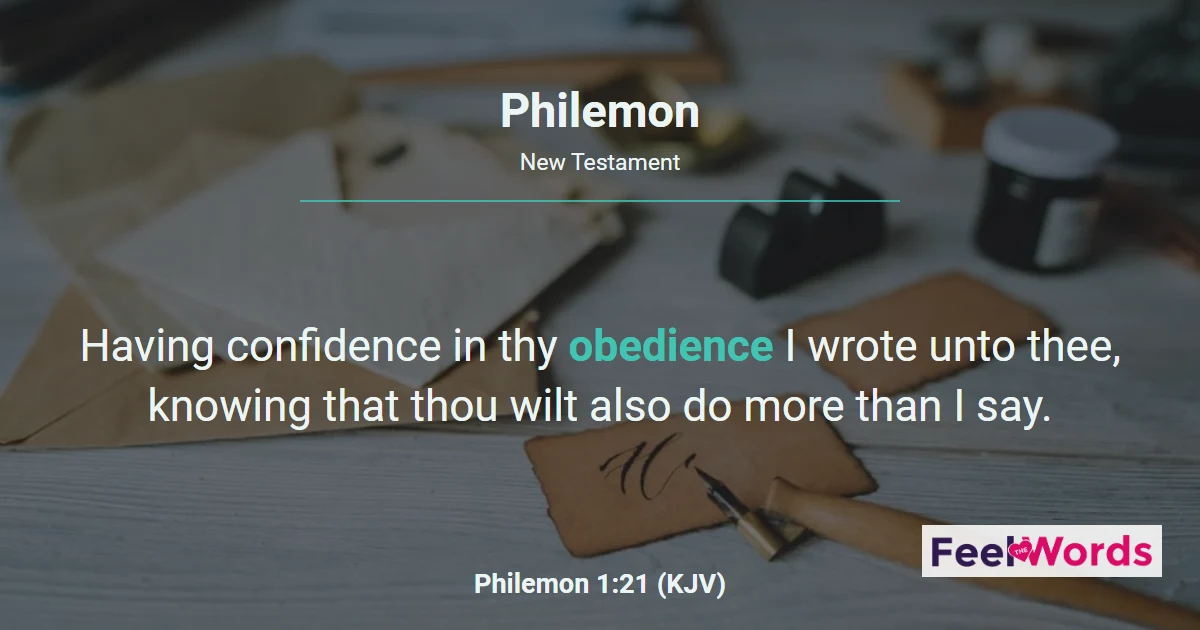 Philemon Chapters - KJV Bible