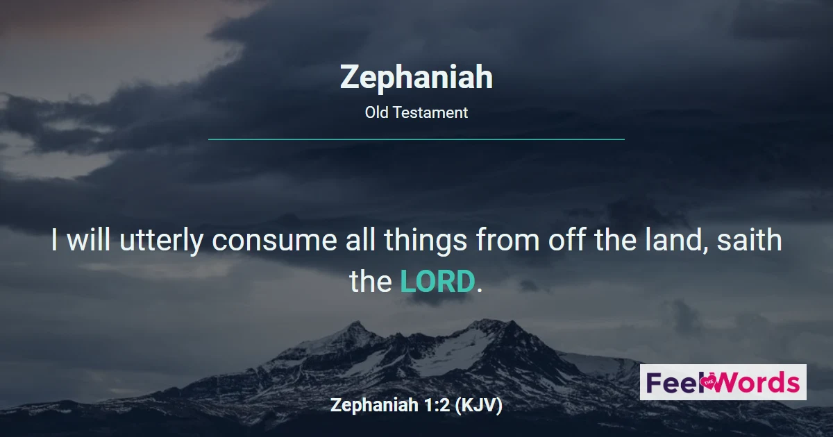 Zephaniah Chapters - KJV Bible