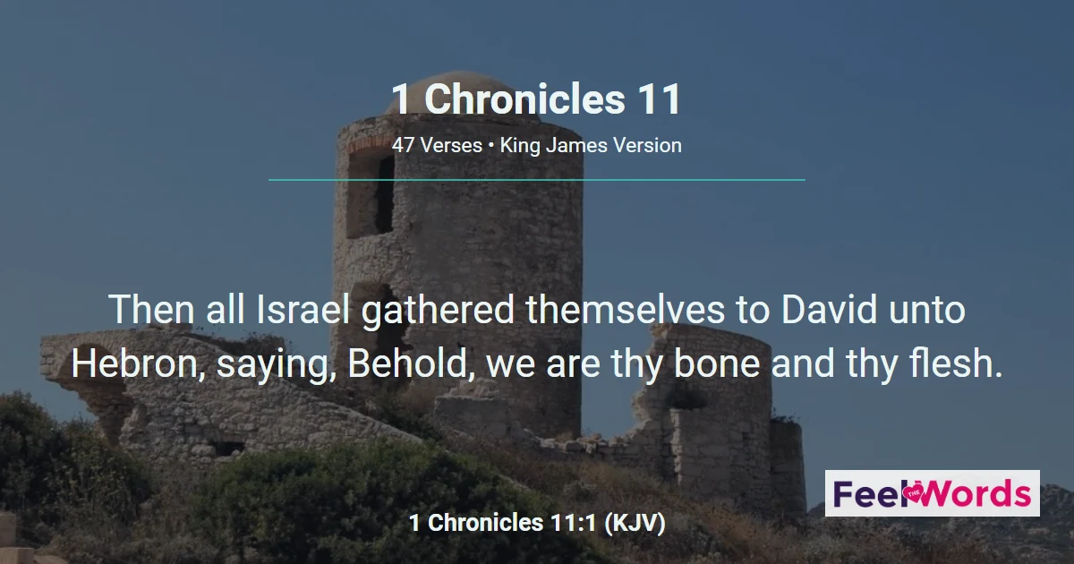 1 Chronicles Chapter 11 (KJV)