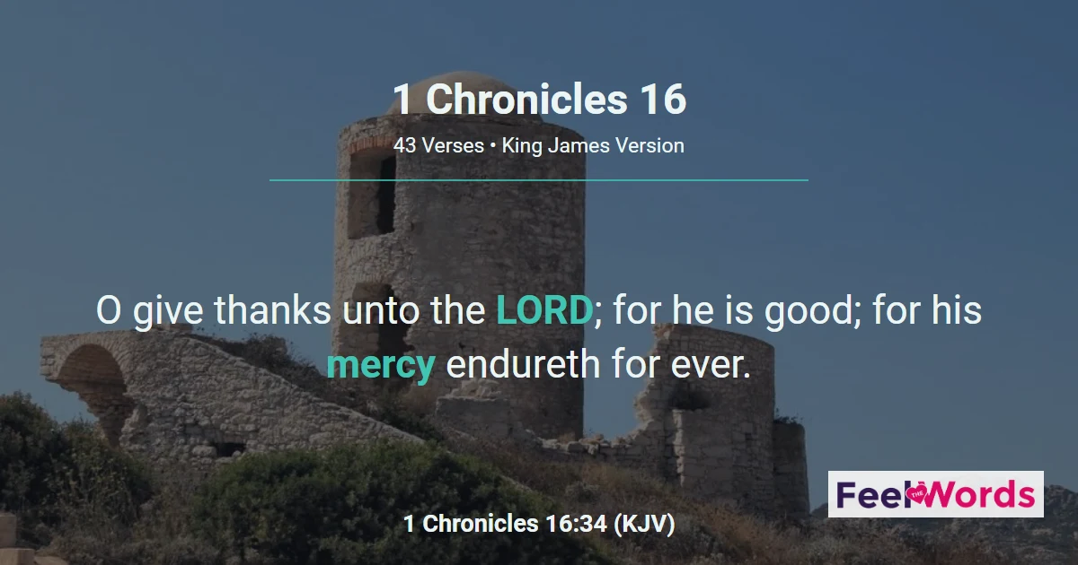 1 Chronicles Chapter 16 (KJV)