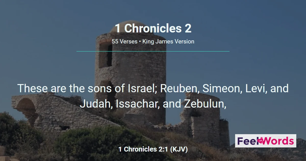 1 Chronicles Chapter 2 (KJV)