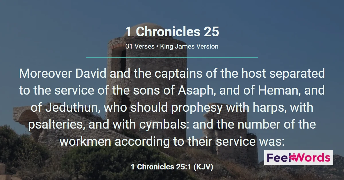 1 Chronicles Chapter 25 (KJV)