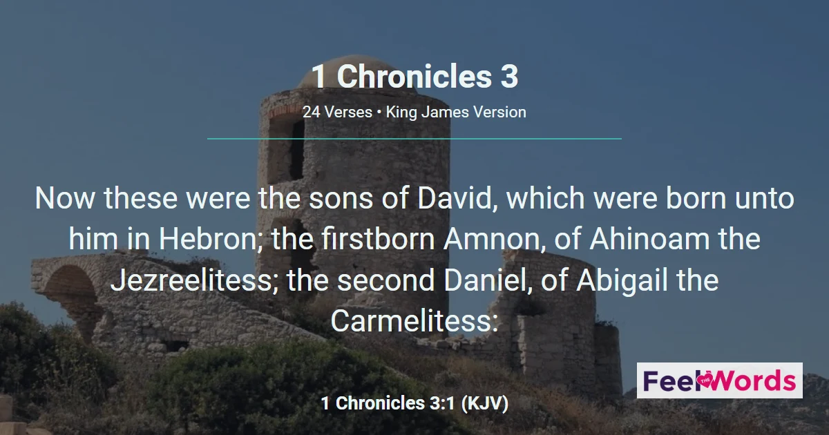 1 Chronicles Chapter 3 (KJV)