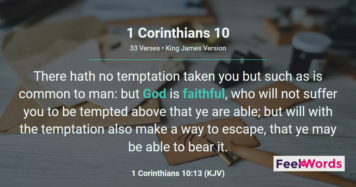 1 Corinthians Chapter 10 (KJV)