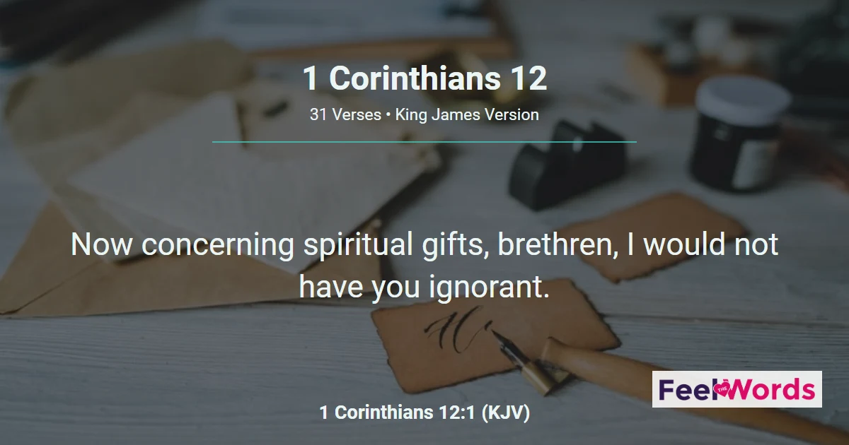 1 Corinthians Chapter 12 (KJV)