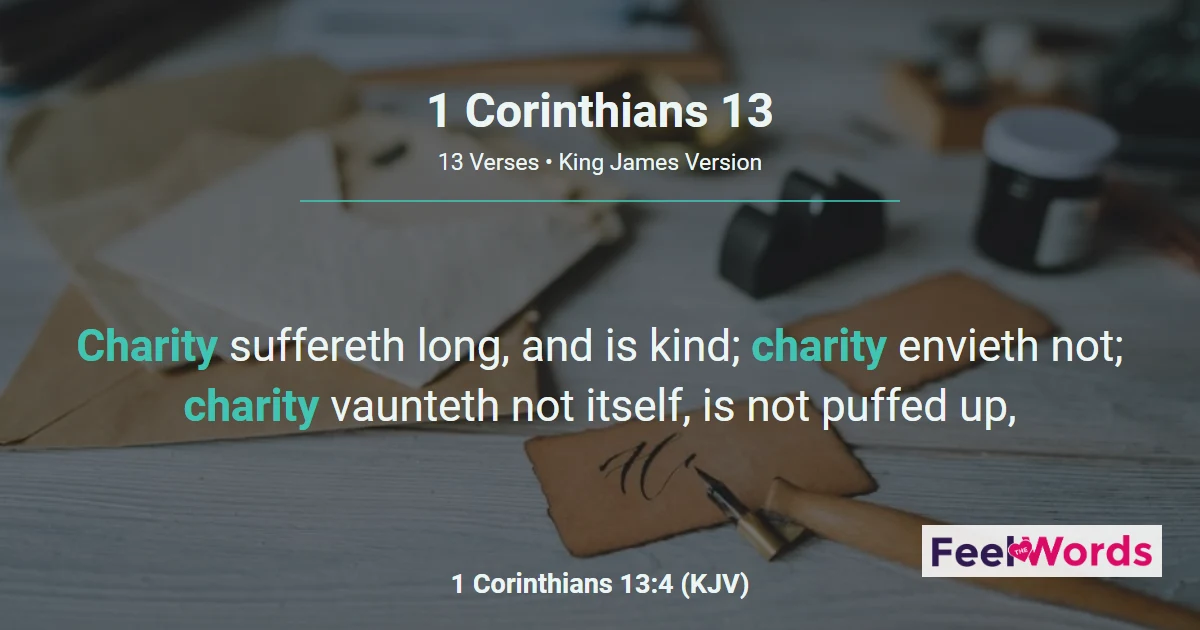 1 Corinthians Chapter 13 (KJV)