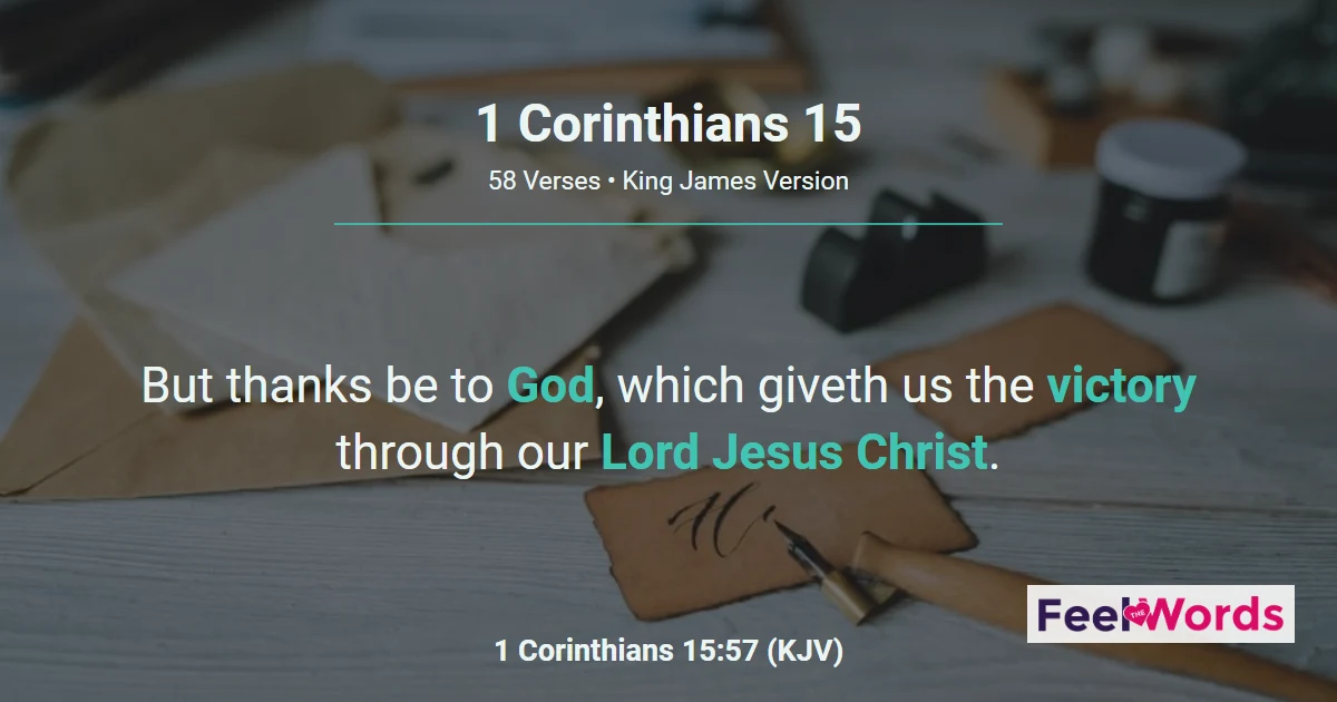 1 Corinthians Chapter 15 (KJV)