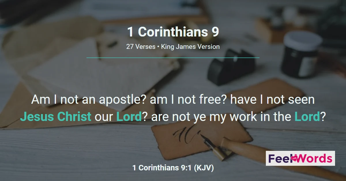 1 Corinthians Chapter 9 (KJV)
