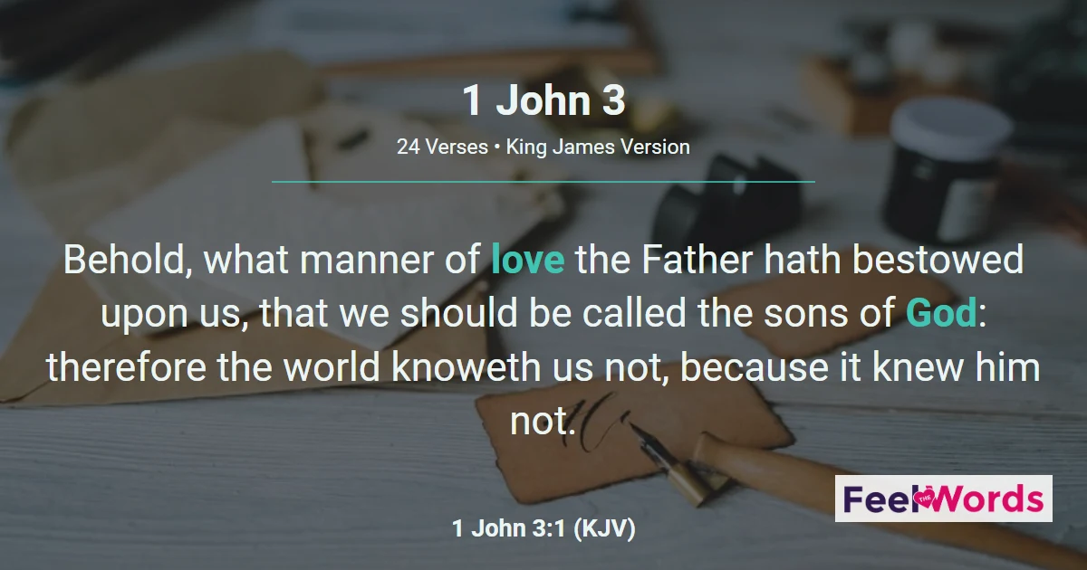 1 John Chapter 3 (KJV)
