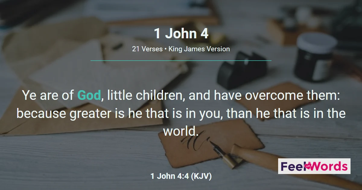 1 John Chapter 4 (KJV)