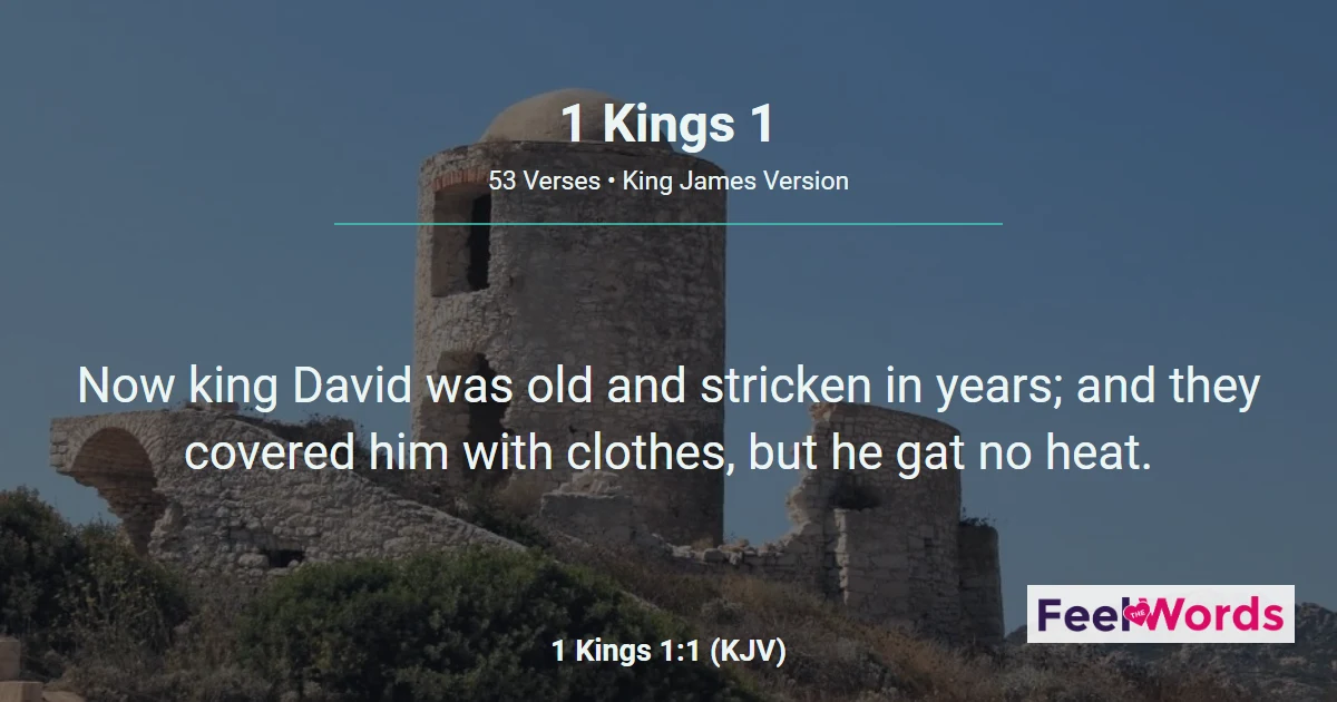 1 Kings Chapter 1 (KJV)