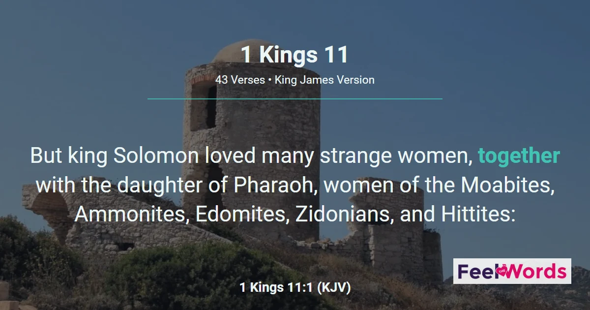 1 Kings Chapter 11 (KJV)