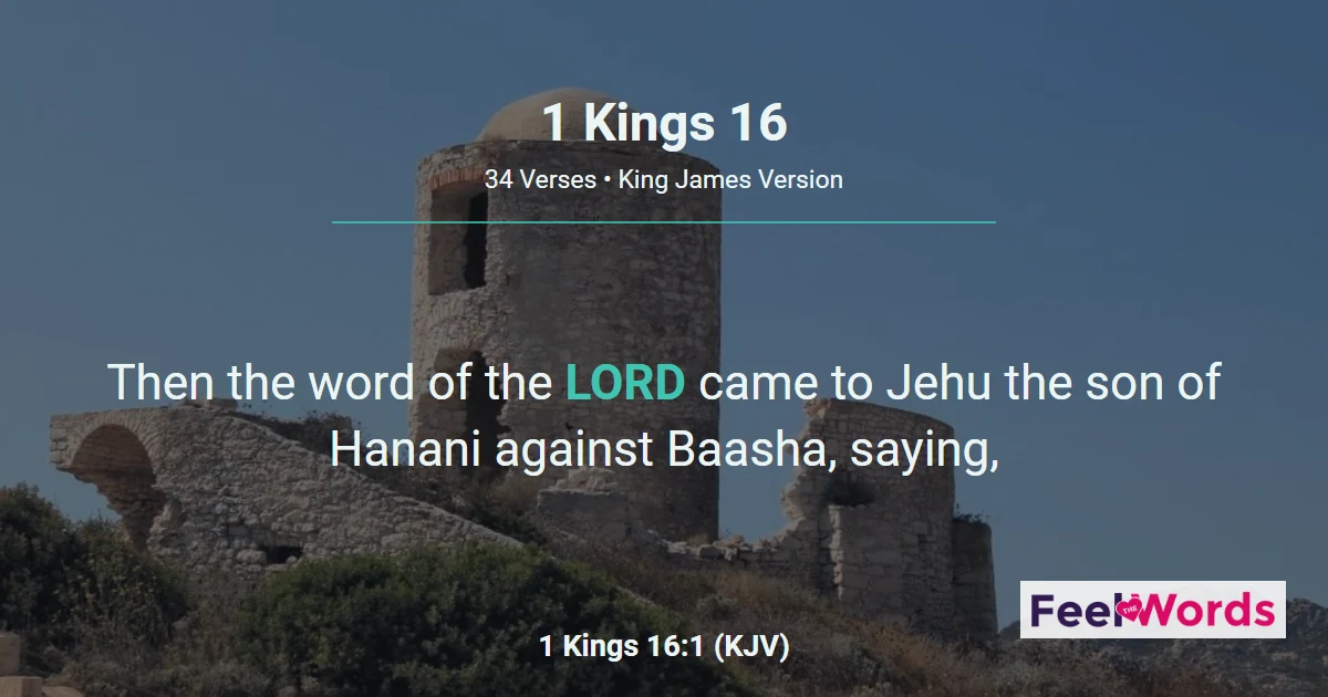 1 Kings Chapter 16 (KJV)