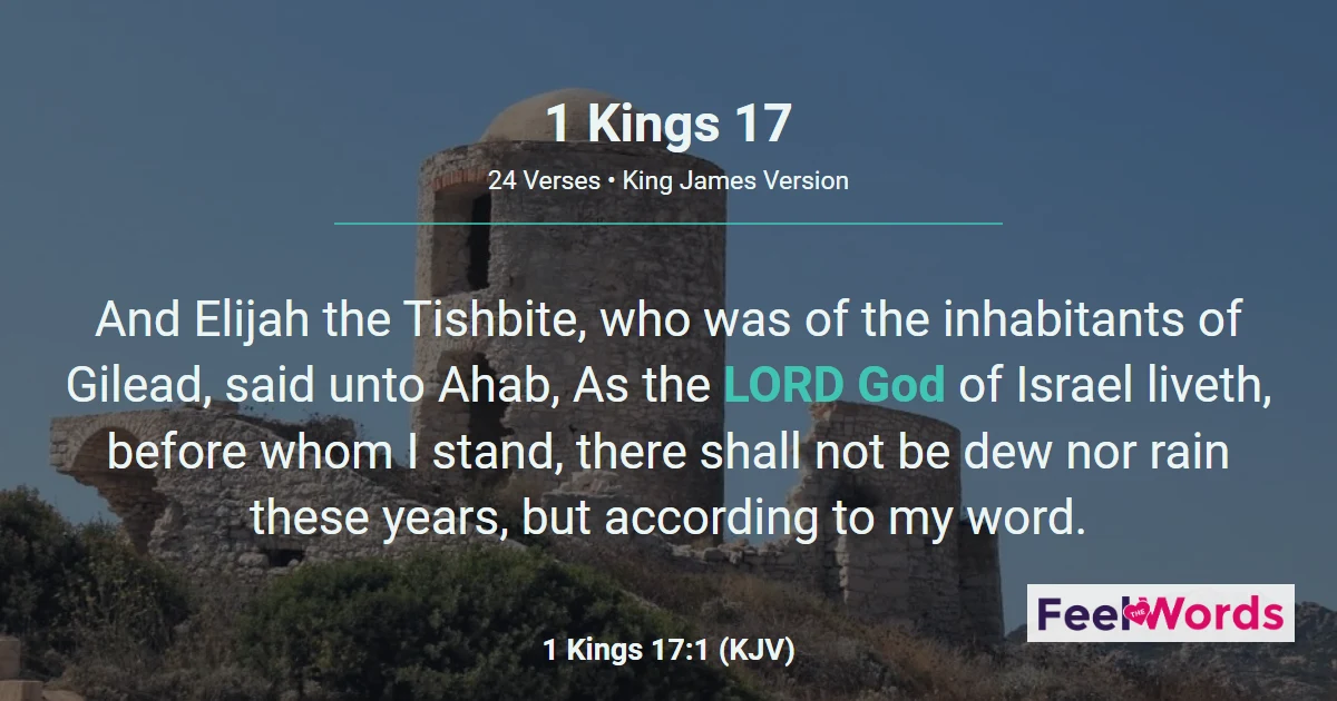 1 Kings Chapter 17 (KJV)