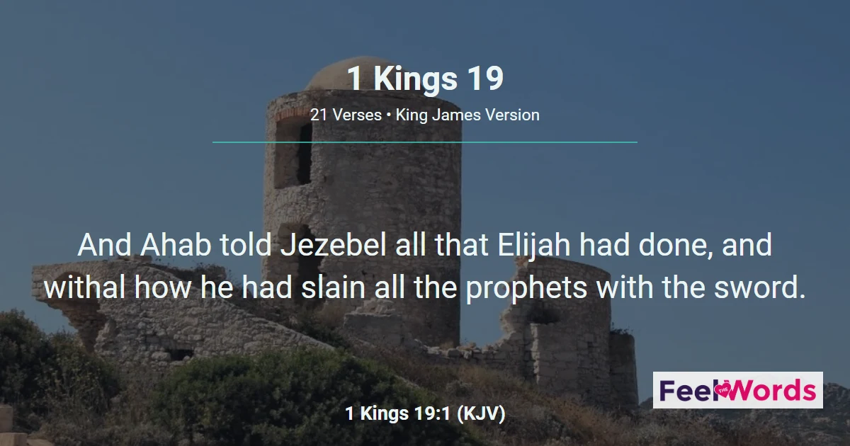 1 Kings Chapter 19 (KJV)