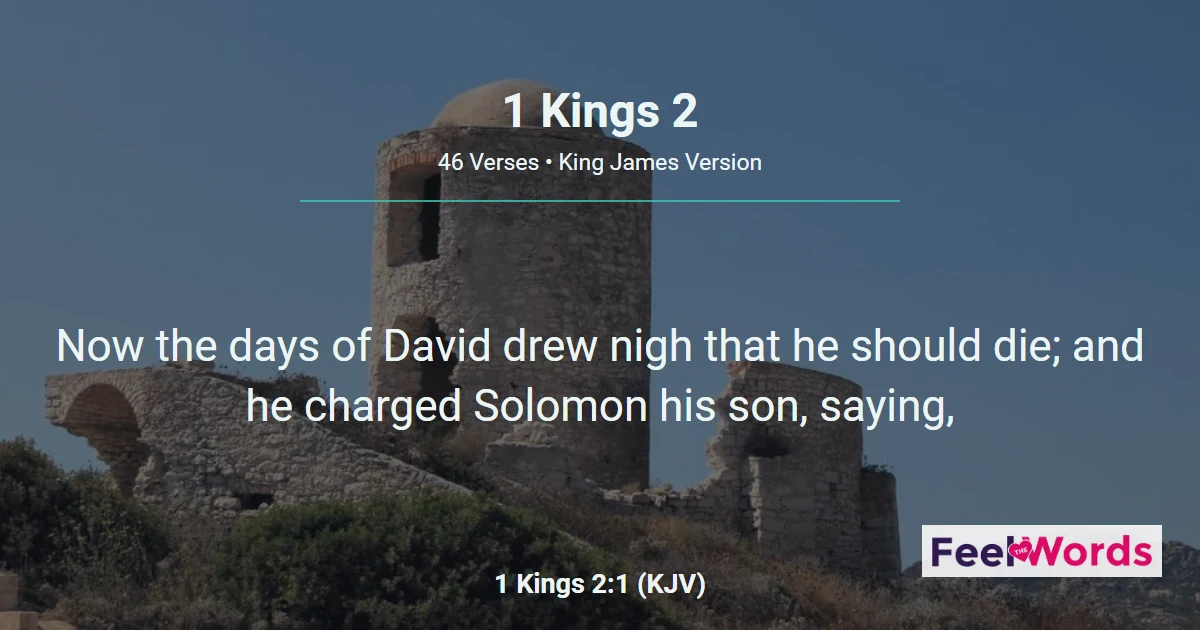 1 Kings Chapter 2 (KJV)