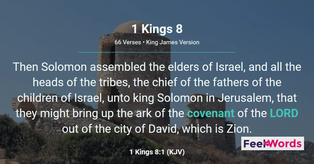 1 Kings Chapter 8 (KJV)