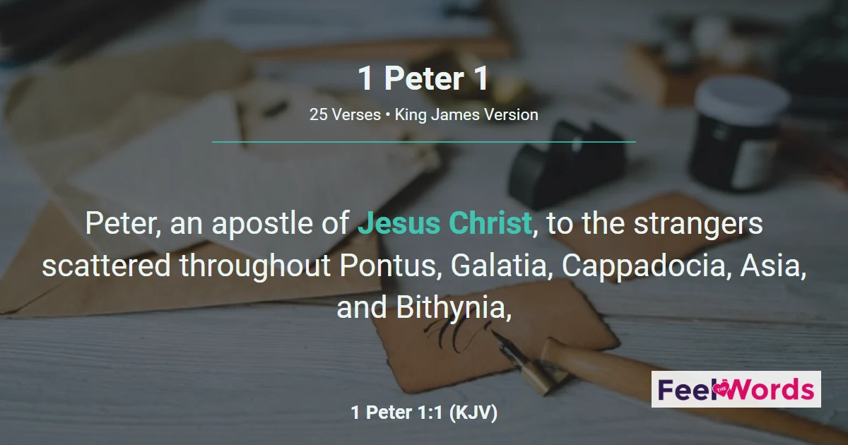 1 Peter Chapter 1 (KJV)