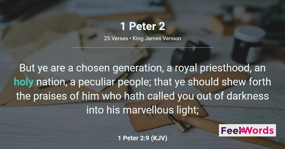 1 Peter Chapter 2 (KJV)