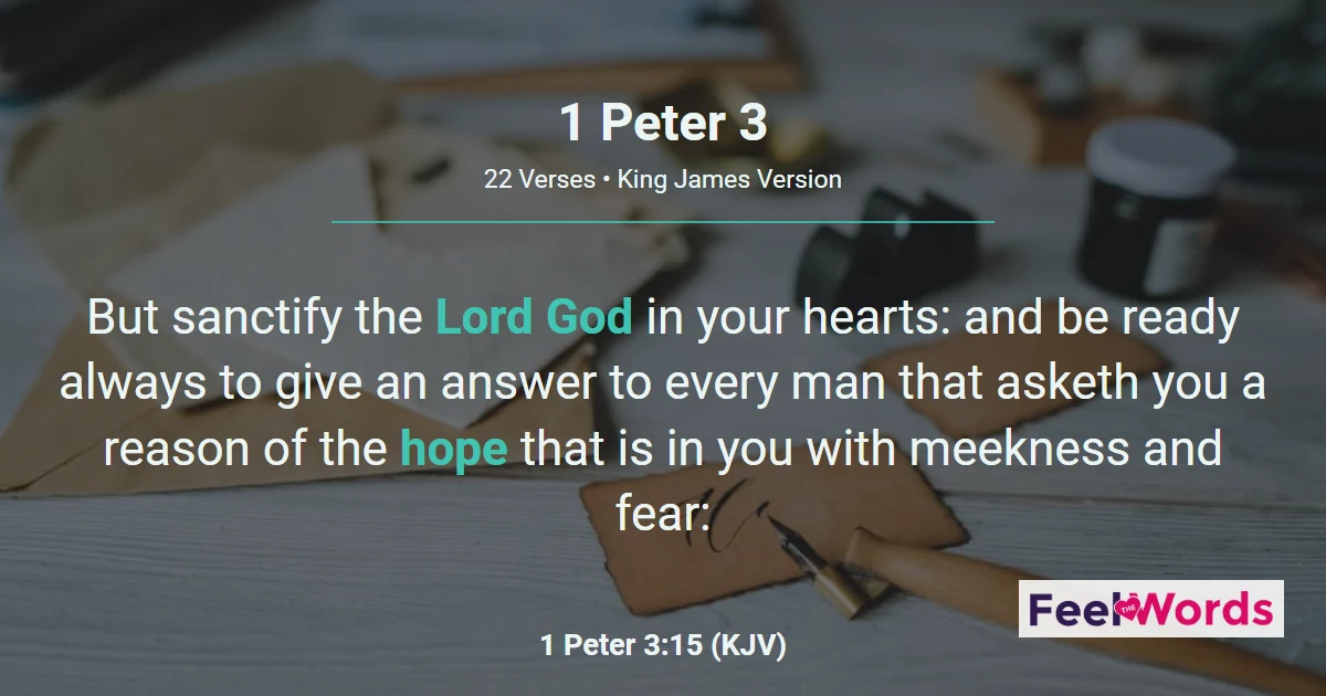 1 Peter Chapter 3 (KJV)