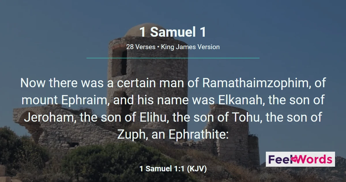 1 Samuel Chapter 1 (KJV)