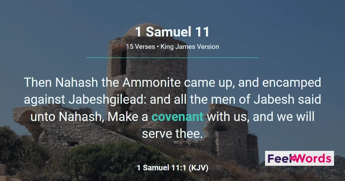 1 Samuel Chapter 11 (KJV)