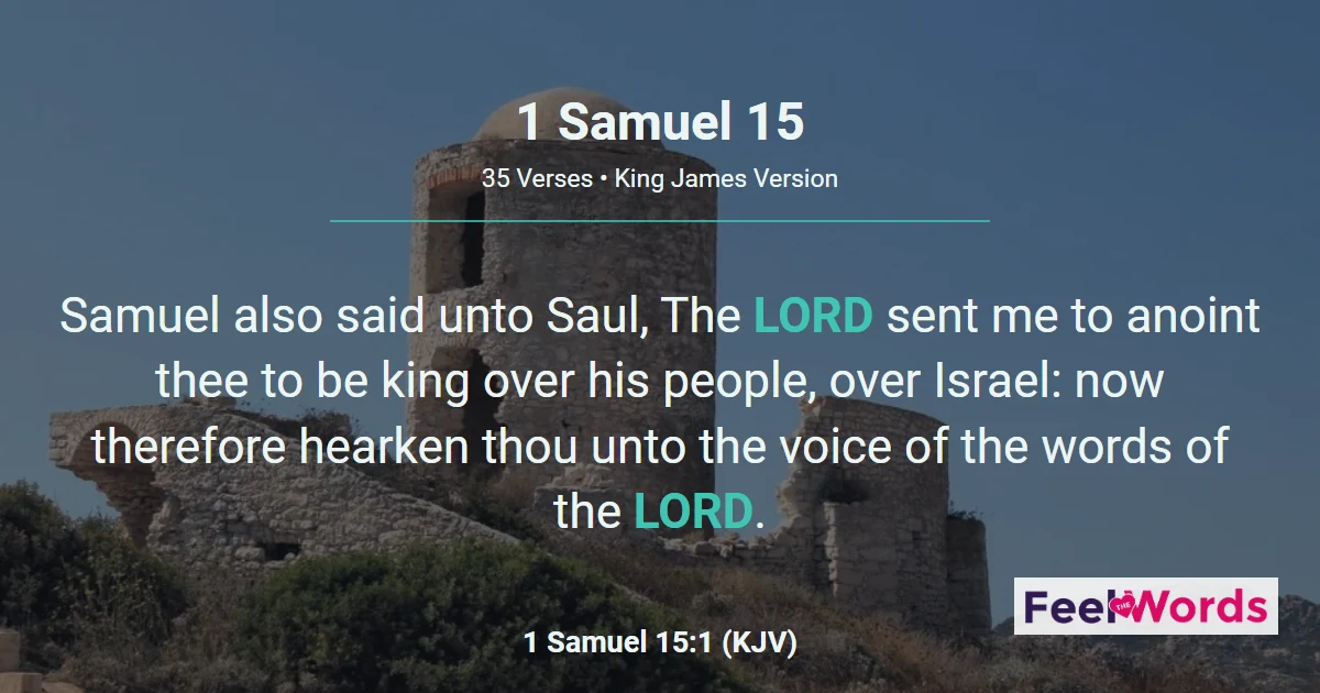 1 Samuel Chapter 15 (KJV)