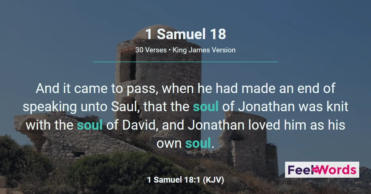1 Samuel Chapter 18 (KJV)