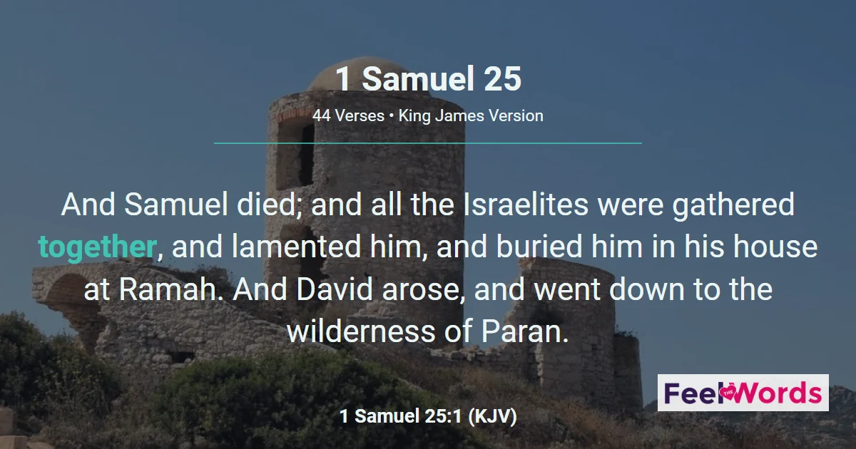 1 Samuel Chapter 25 (KJV)