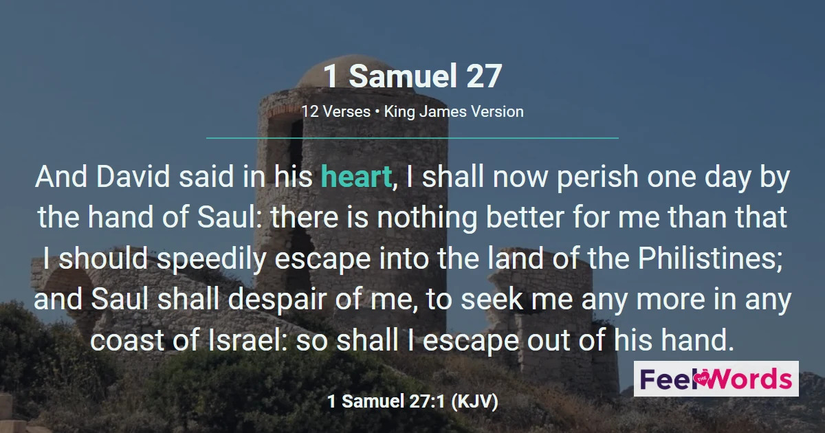 1 Samuel Chapter 27 (KJV)