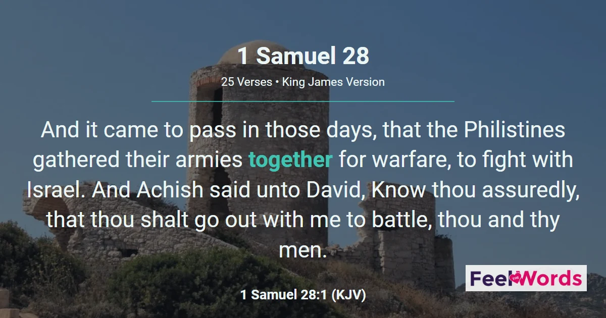1 Samuel Chapter 28 (KJV)