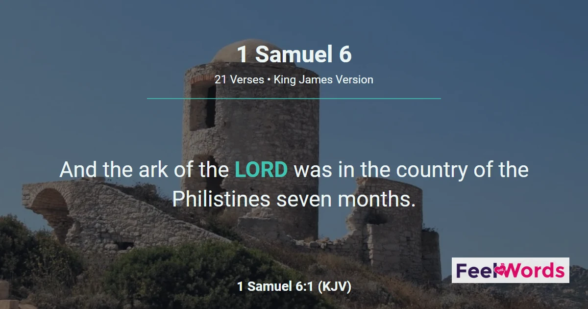 1 Samuel Chapter 6 (KJV)